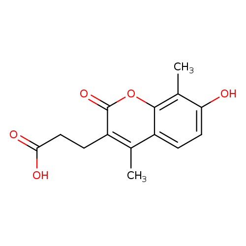 2H-1-Benzopyran-3-propanoic acid, 7-hydroxy-4,8-dimethyl-2-oxo-