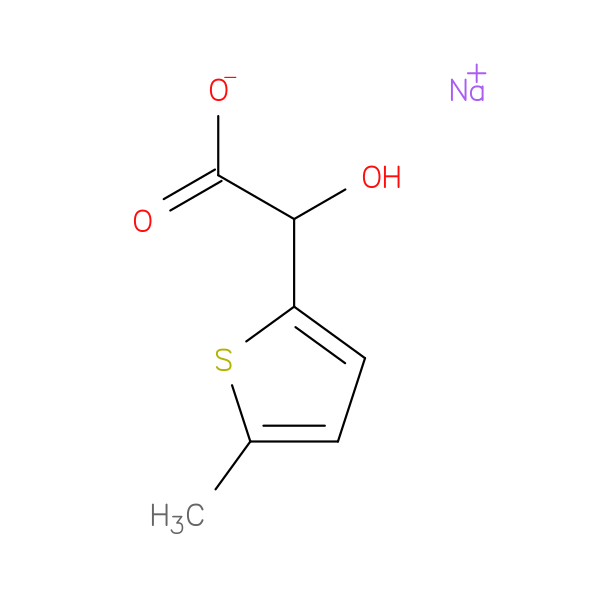 sodium 2-hydroxy-2-(5-methylthiophen-2-yl)acetate
