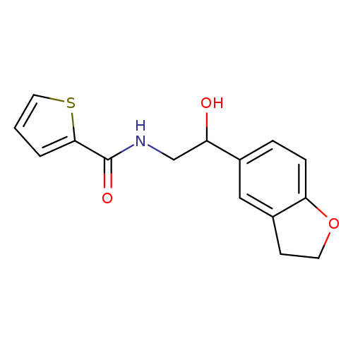 N-[2-(2,3-dihydro-1-benzofuran-5-yl)-2-hydroxyethyl]thiophene-2-carboxamide