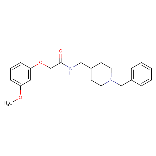 N-[(1-benzylpiperidin-4-yl)methyl]-2-(3-methoxyphenoxy)acetamide