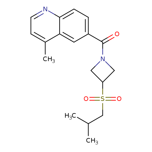 4-methyl-6-[3-(2-methylpropanesulfonyl)azetidine-1-carbonyl]quinoline