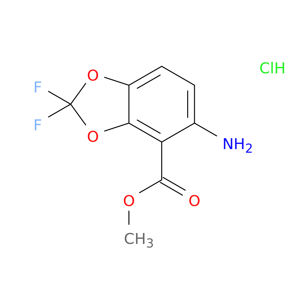 methyl 5-amino-2,2-difluoro-1,3-dioxaindane-4-carboxylate hydrochloride