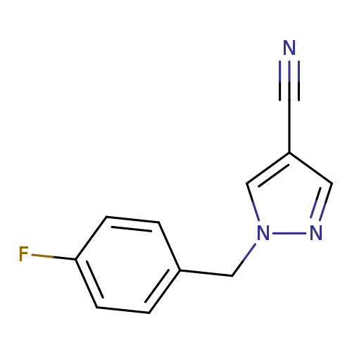 1-[(4-Fluorophenyl)methyl]-1H-pyrazole-4-carbonitrile