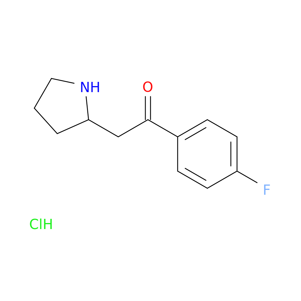 1-(4-fluorophenyl)-2-(pyrrolidin-2-yl)ethan-1-one hydrochloride