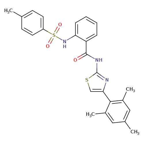2-(4-methylbenzenesulfonamido)-N-[4-(2,4,6-trimethylphenyl)-1,3-thiazol-2-yl]benzamide