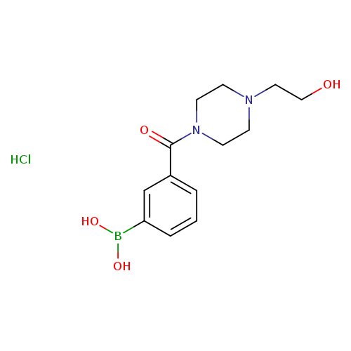 3-(4-(2-Hydroxyethyl)piperazine-1-carbonyl)phenylboronic acid, HCl