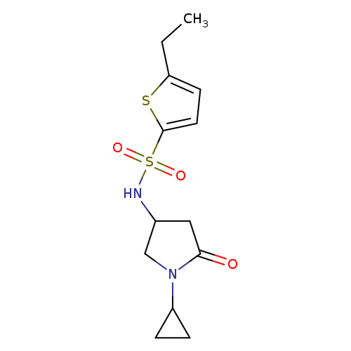 N-(1-cyclopropyl-5-oxopyrrolidin-3-yl)-5-ethylthiophene-2-sulfonamide