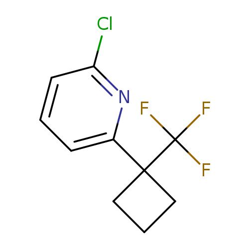2-chloro-6-[1-(trifluoromethyl)cyclobutyl]pyridine