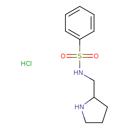 N-[(pyrrolidin-2-yl)methyl]benzenesulfonamide hydrochloride