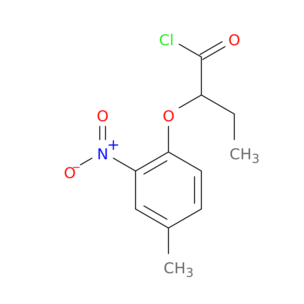 2-(4-Methyl-2-nitrophenoxy)butanoyl chloride