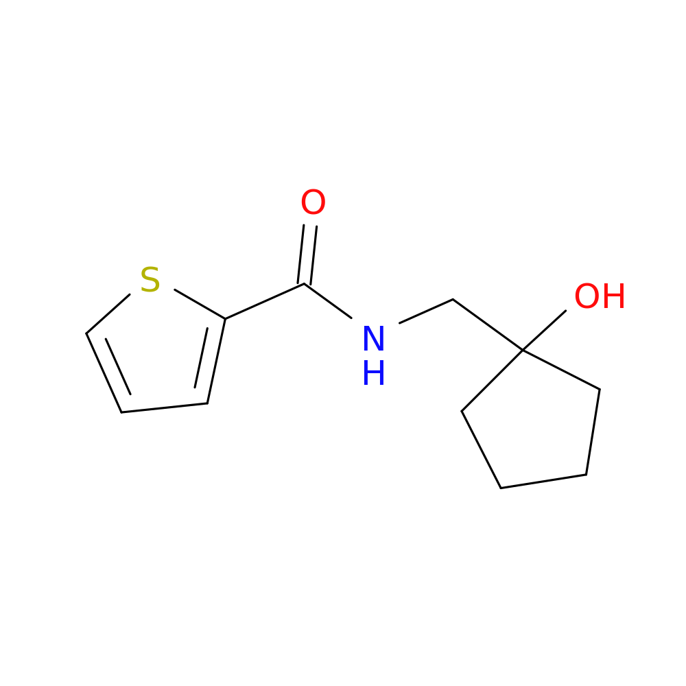 N-[(1-hydroxycyclopentyl)methyl]thiophene-2-carboxamide