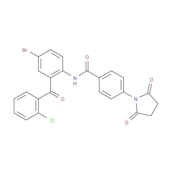 N-[4-bromo-2-(2-chlorobenzoyl)phenyl]-4-(2,5-dioxopyrrolidin-1-yl)benzamide