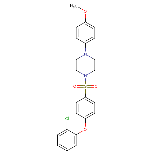 1-[4-(2-chlorophenoxy)benzenesulfonyl]-4-(4-methoxyphenyl)piperazine
