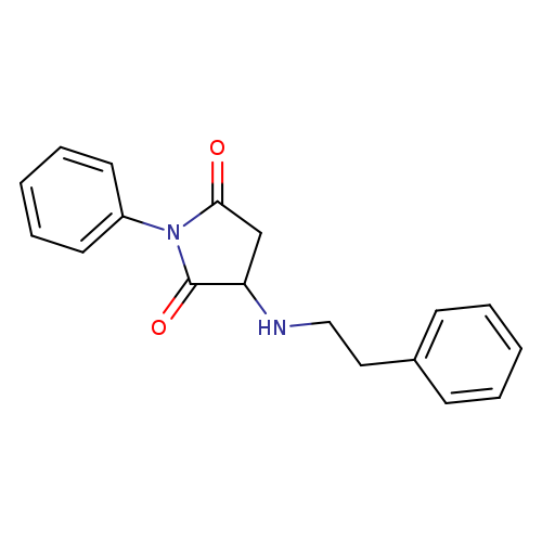 1-phenyl-3-[(2-phenylethyl)amino]-2,5-pyrrolidinedione
