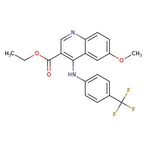 ethyl 6-methoxy-4-{[4-(trifluoromethyl)phenyl]amino}quinoline-3-carboxylate