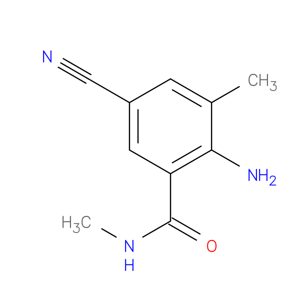 2-Amino-5-cyano-N,3-dimethylbenzamide