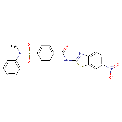 4-[methyl(phenyl)sulfamoyl]-N-(6-nitro-1,3-benzothiazol-2-yl)benzamide