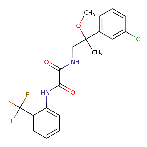 N'-[2-(3-chlorophenyl)-2-methoxypropyl]-N-[2-(trifluoromethyl)phenyl]ethanediamide