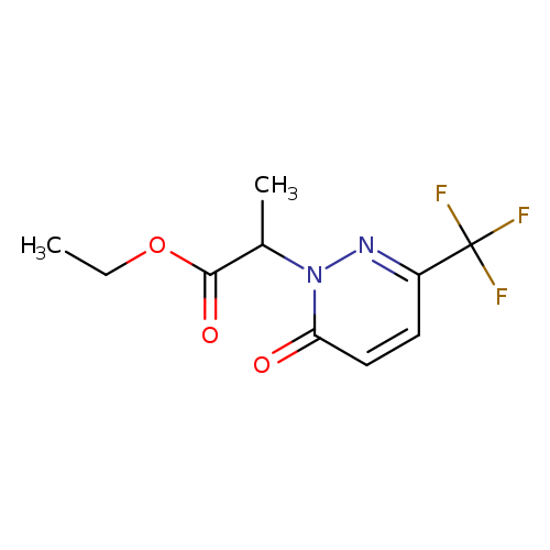 ethyl 2-[6-oxo-3-(trifluoromethyl)-1,6-dihydropyridazin-1-yl]propanoate