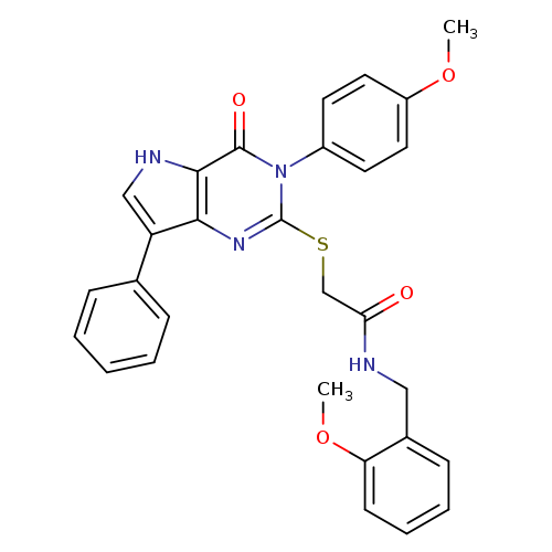 2-{[3-(4-methoxyphenyl)-4-oxo-7-phenyl-3H,4H,5H-pyrrolo[3,2-d]pyrimidin-2-yl]sulfanyl}-N-[(2-methoxyphenyl)methyl]acetamide
