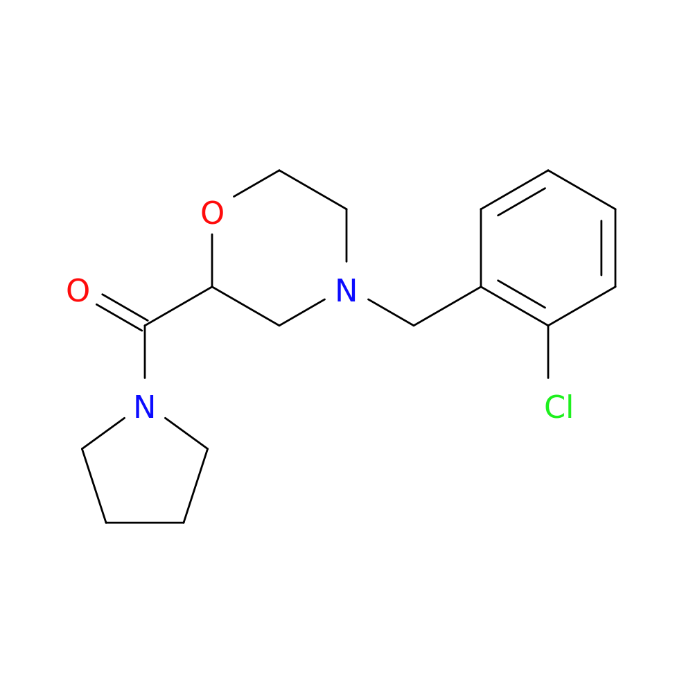 4-[(2-chlorophenyl)methyl]-2-(pyrrolidine-1-carbonyl)morpholine