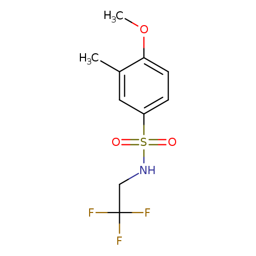 4-methoxy-3-methyl-N-(2,2,2-trifluoroethyl)benzene-1-sulfonamide