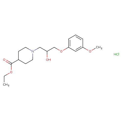 1-[2-HYDROXY-3-(3-METHOXY-PHENOXY)-PROPYL]-PIPERIDINE-4-CARBOXYLIC ACID E+