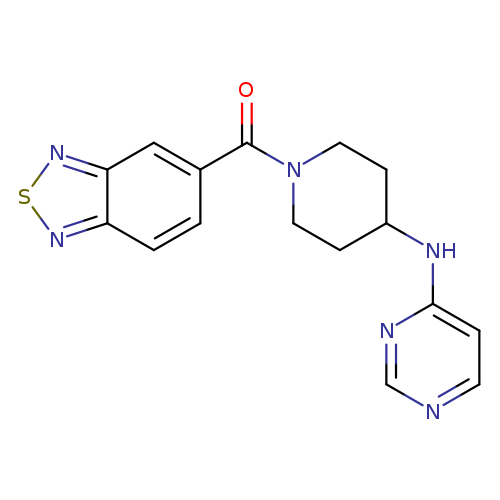 N-[1-(2,1,3-benzothiadiazole-5-carbonyl)piperidin-4-yl]pyrimidin-4-amine