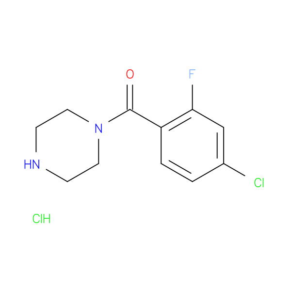 1-[(4-Chloro-2-fluorophenyl)carbonyl]piperazine hydrochloride