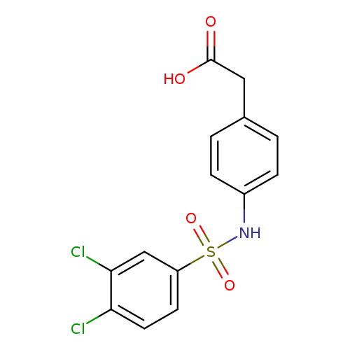 2-(4-(3,4-Dichlorophenylsulfonamido)phenyl)acetic acid