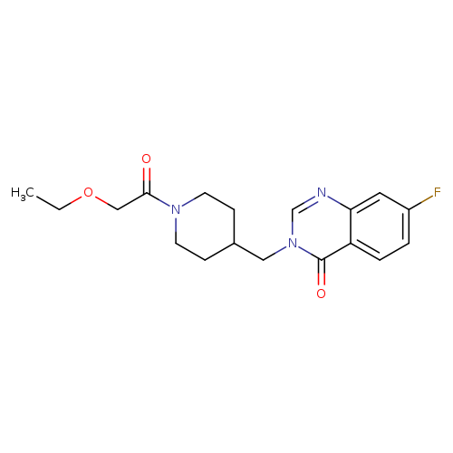 3-{[1-(2-ethoxyacetyl)piperidin-4-yl]methyl}-7-fluoro-3,4-dihydroquinazolin-4-one