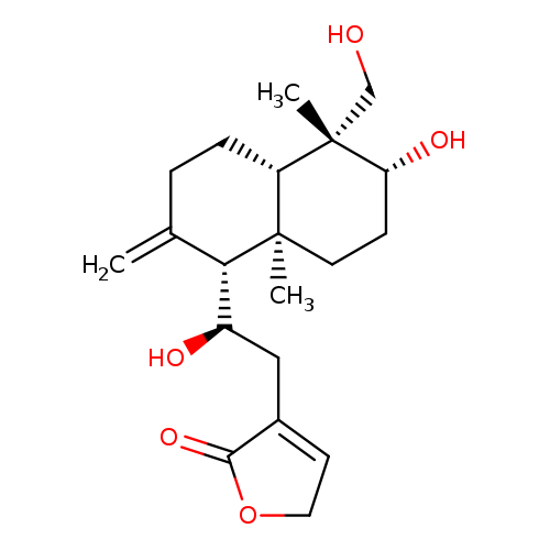 2(5H)-Furanone, 3-[(2R)-2-[(1R,4aS,5R,6R,8aR)-decahydro-6-hydroxy-5-(hydroxymethyl)-5,8a-dimethyl-2-methylene-1-naphthalenyl]-2-hydroxyethyl]-