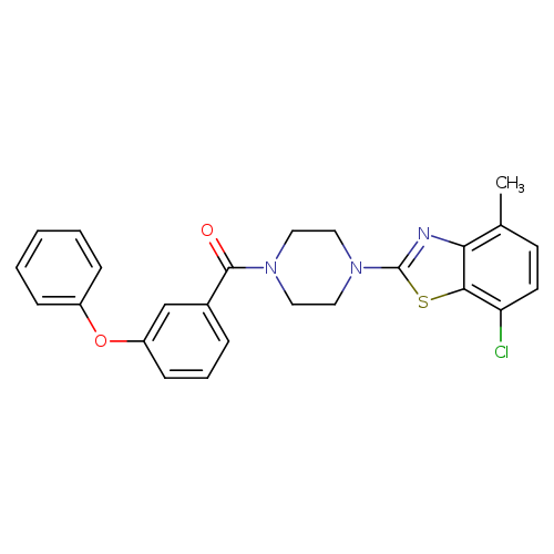 7-chloro-4-methyl-2-[4-(3-phenoxybenzoyl)piperazin-1-yl]-1,3-benzothiazole