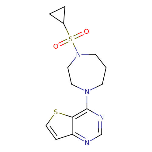 1-(cyclopropanesulfonyl)-4-{thieno[3,2-d]pyrimidin-4-yl}-1,4-diazepane