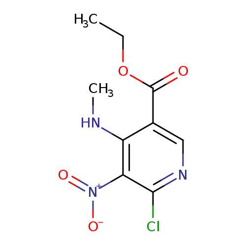 Ethyl 6-chloro-4-(methylamino)-5-nitronicotinate