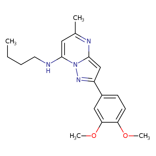 N-butyl-2-(3,4-dimethoxyphenyl)-5-methylpyrazolo[1,5-a]pyrimidin-7-amine