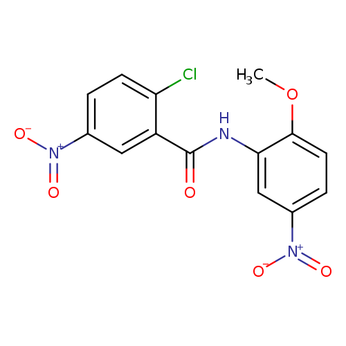 2-chloro-N-(2-methoxy-5-nitrophenyl)-5-nitrobenzamide