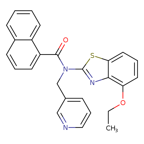 N-(4-ethoxy-1,3-benzothiazol-2-yl)-N-[(pyridin-3-yl)methyl]naphthalene-1-carboxamide