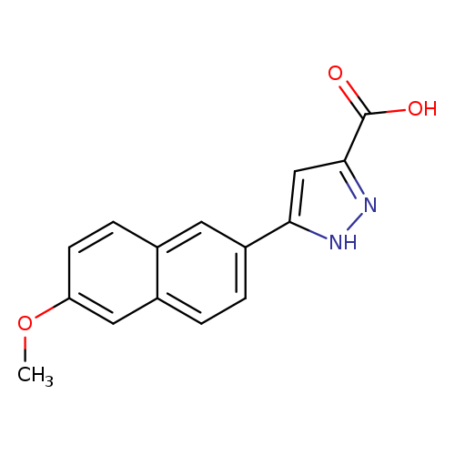 1H-Pyrazole-3-carboxylic acid, 5-(6-methoxy-2-naphthalenyl)-