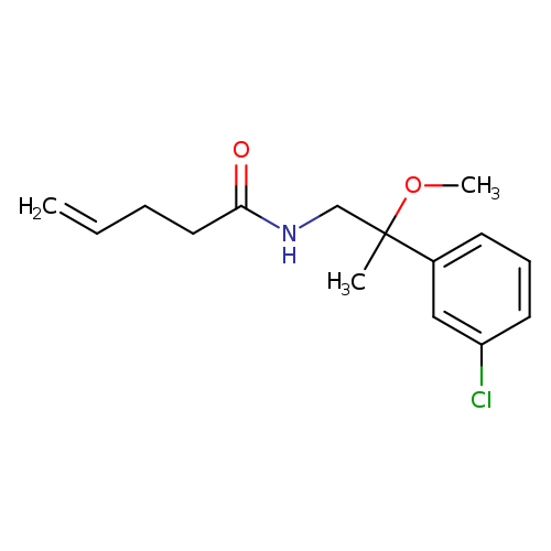 N-[2-(3-chlorophenyl)-2-methoxypropyl]pent-4-enamide