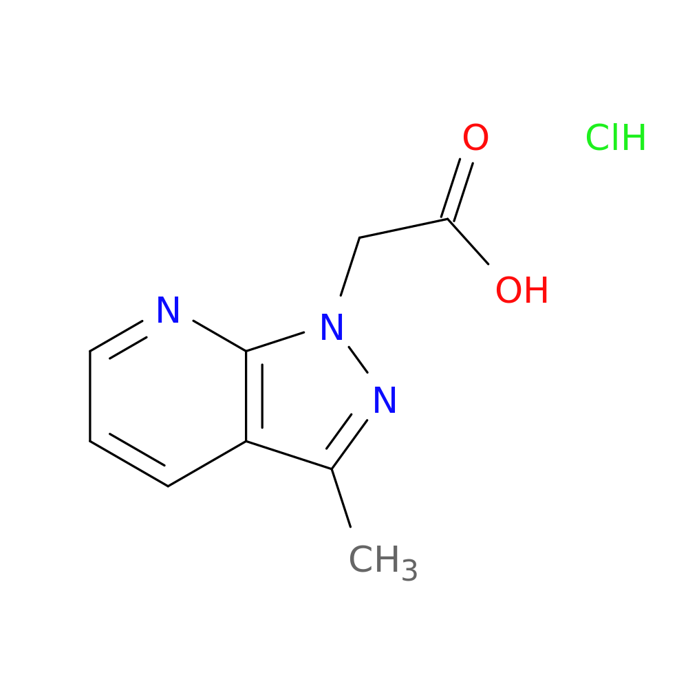 2-{3-methyl-1H-pyrazolo[3,4-b]pyridin-1-yl}acetic acid hydrochloride
