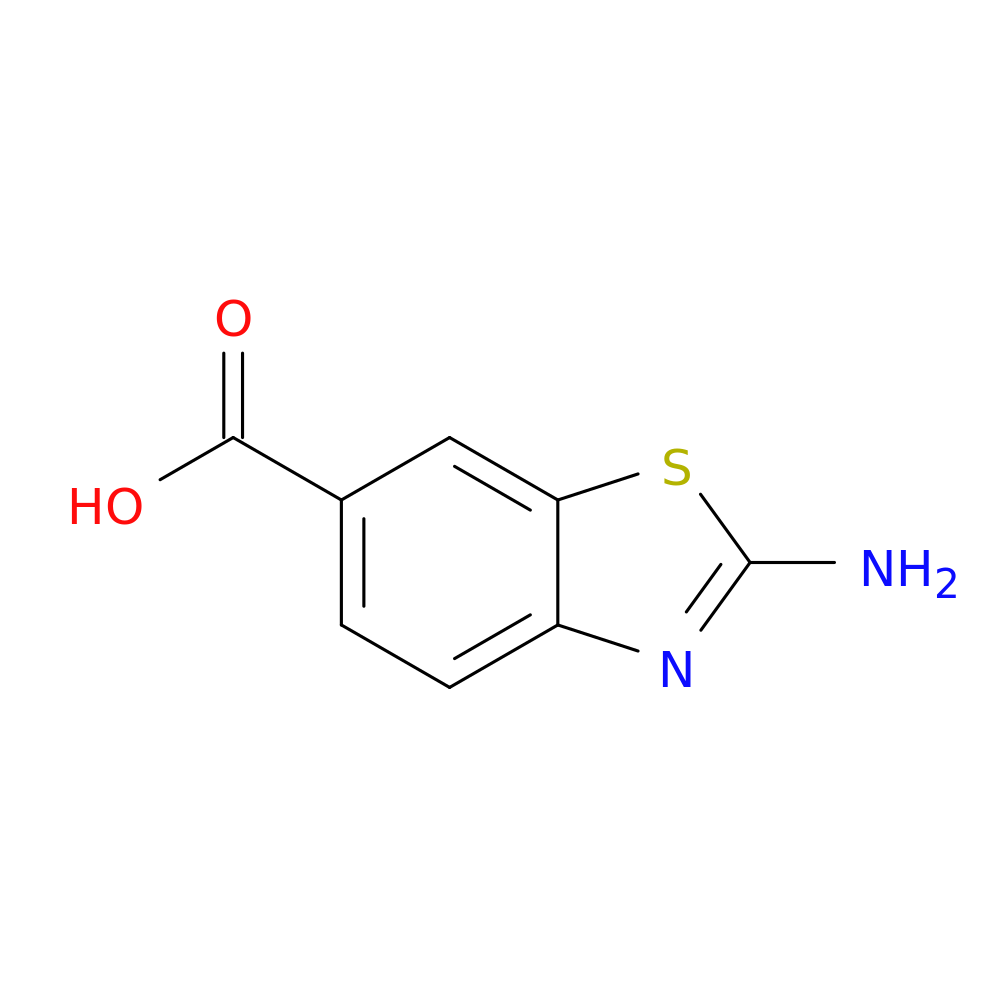 6-Benzothiazolecarboxylic acid, 2-amino-