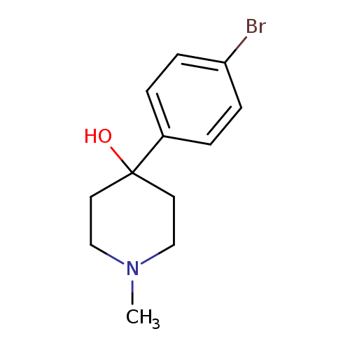 4-Piperidinol, 4-(4-bromophenyl)-1-methyl-