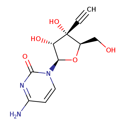 4-Amino-1-((2R,3R,4S,5R)-4-ethynyl-3,4-dihydroxy-5-(hydroxymethyl)tetrahydrofuran-2-yl)pyrimidin-2(1H)-one