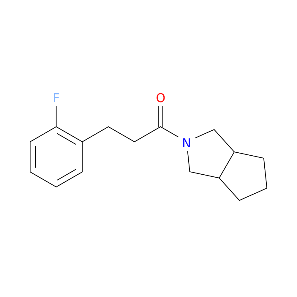3-(2-fluorophenyl)-1-{octahydrocyclopenta[c]pyrrol-2-yl}propan-1-one