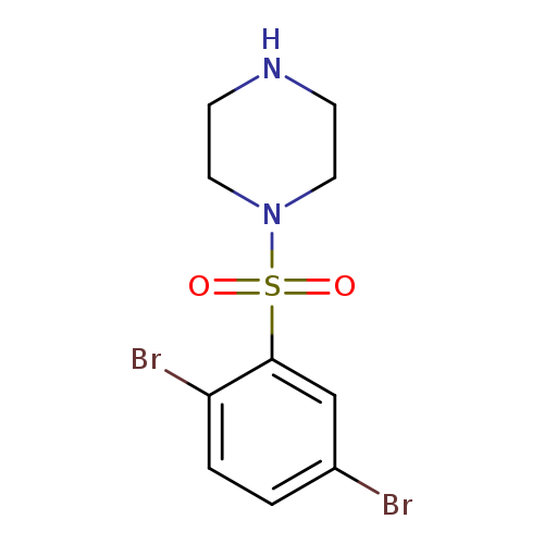 1-((2,5-Dibromophenyl)sulfonyl)piperazine