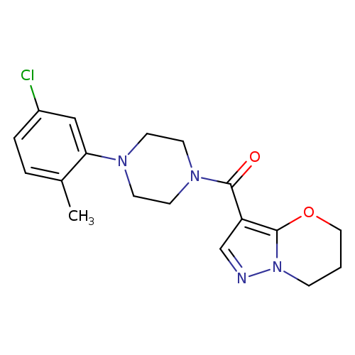 1-(5-chloro-2-methylphenyl)-4-{5H,6H,7H-pyrazolo[3,2-b][1,3]oxazine-3-carbonyl}piperazine