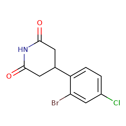 4-(2-bromo-4-chlorophenyl)piperidine-2,6-dione