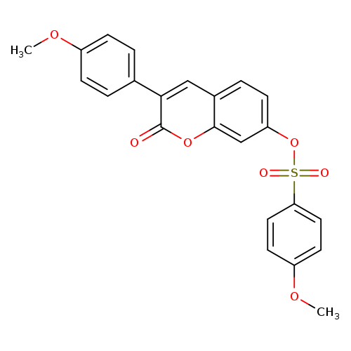 3-(4-methoxyphenyl)-2-oxo-2H-chromen-7-yl 4-methoxybenzene-1-sulfonate