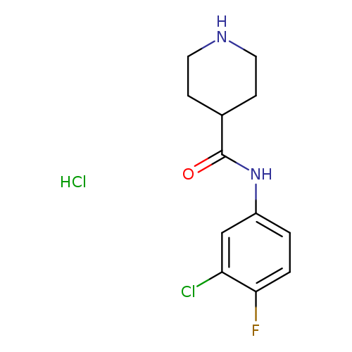 N-(3-Chloro-4-fluorophenyl)piperidine-4-carboxamide hydrochloride